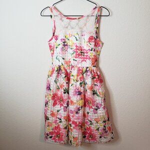 Bloome Girls Sz 16 Floral Lace Dress